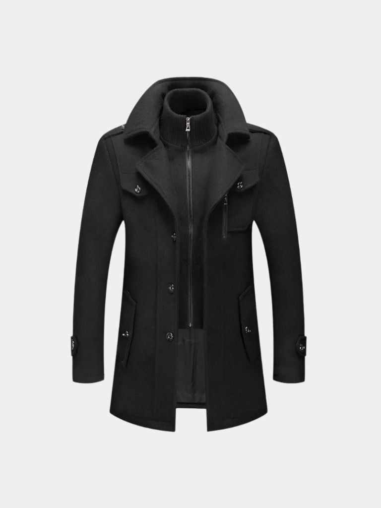 Old Money Two-Piece Winter Coat for Men