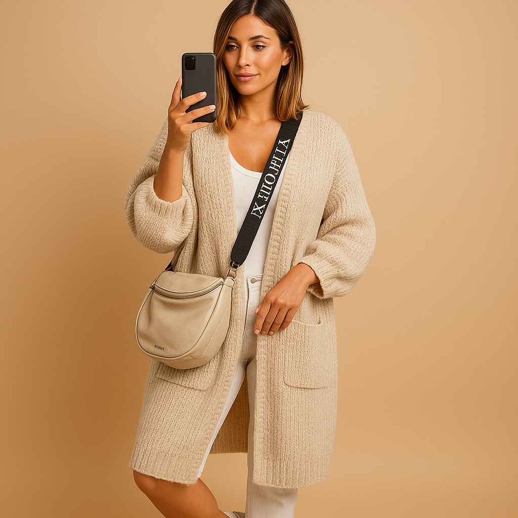 Oversized cardigan vest for women | Greta