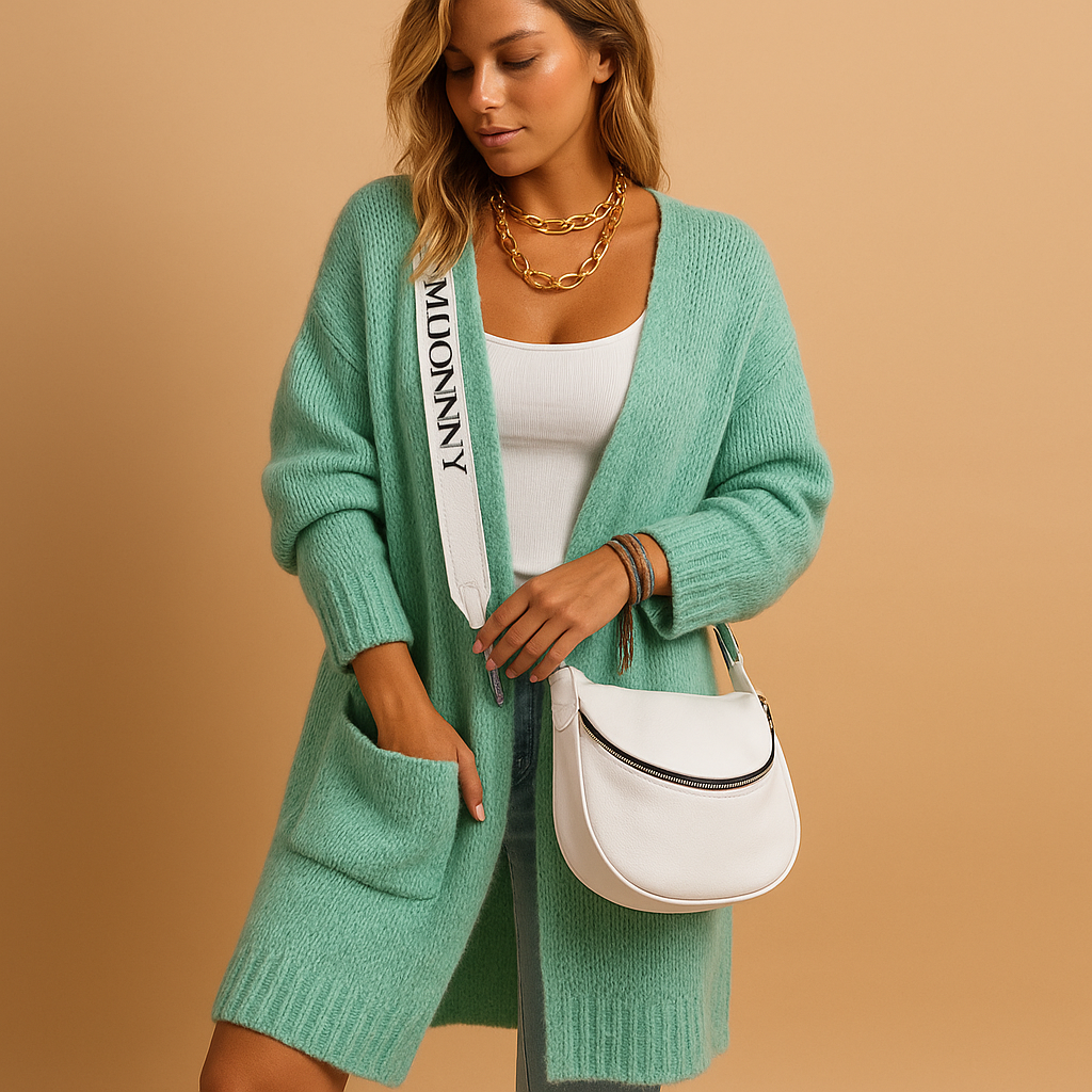 Oversized cardigan vest for women | Greta