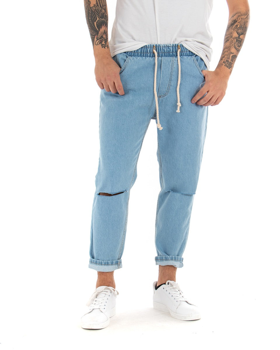 Markus Loose Fit Jeans with Waistband for Men