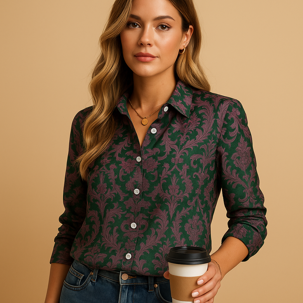 Patterned statement blouse for women | Grace