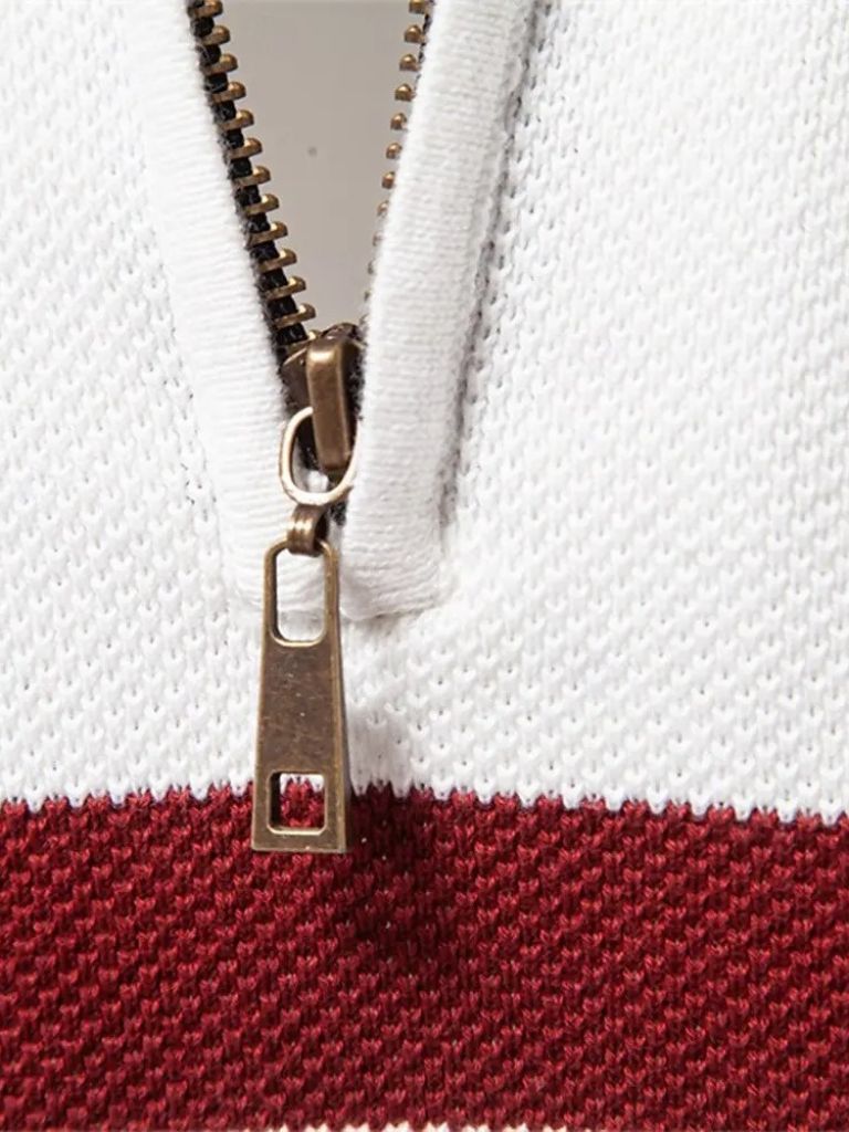 Quarter-Zip Jumper Sweater for Men
