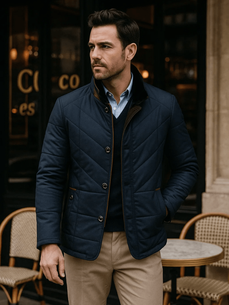 Quilted Winter Jacket for Men