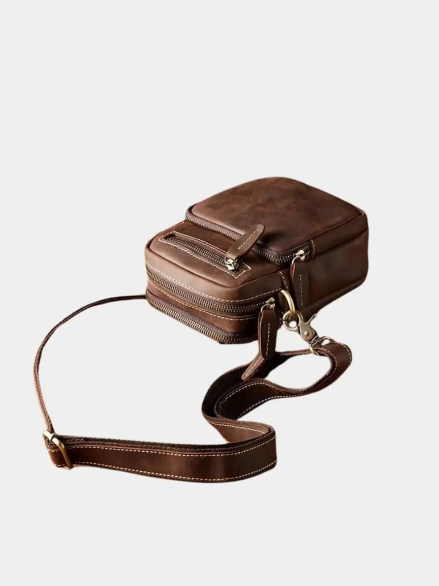 Retro Leather Men's Shoulder Bag for Men