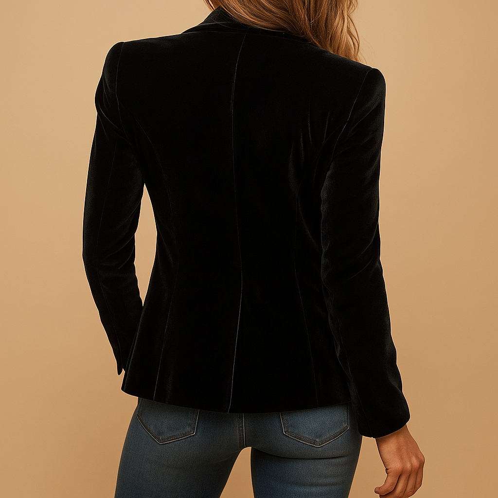 Retro slim-fit blazer with pockets for women | Camilla