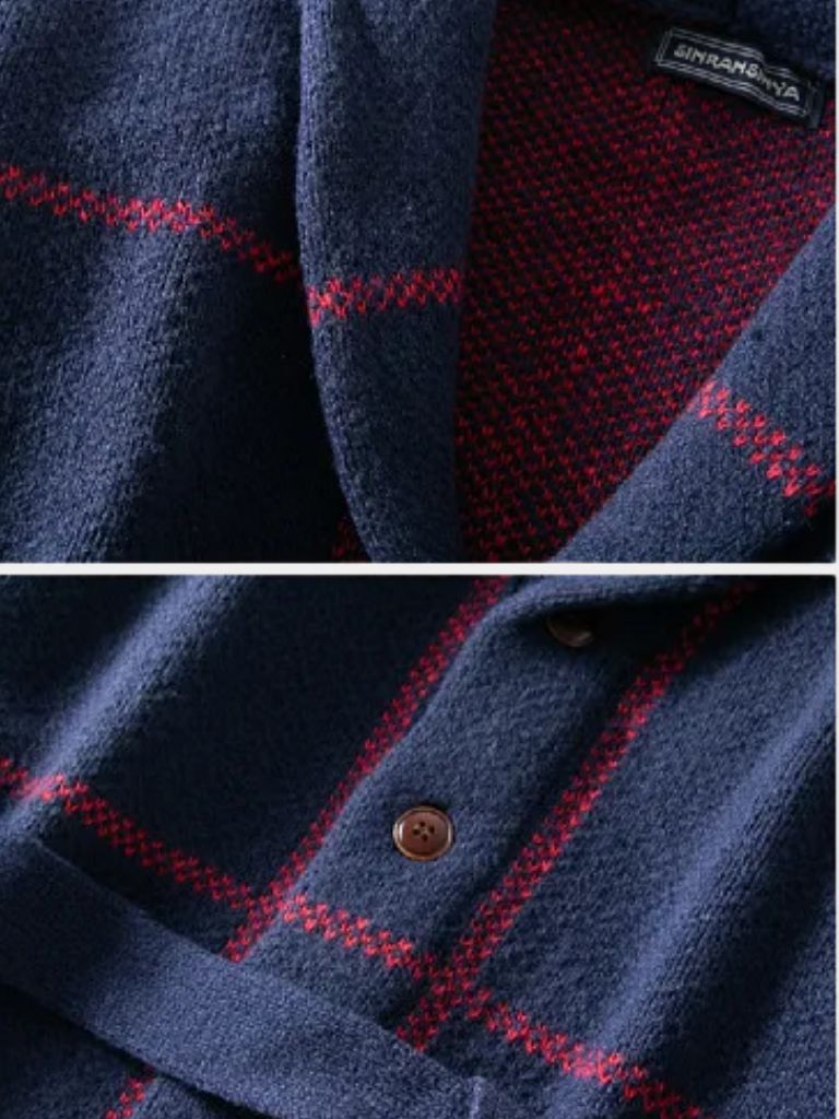 Rome Belted Sweater Coat for Men