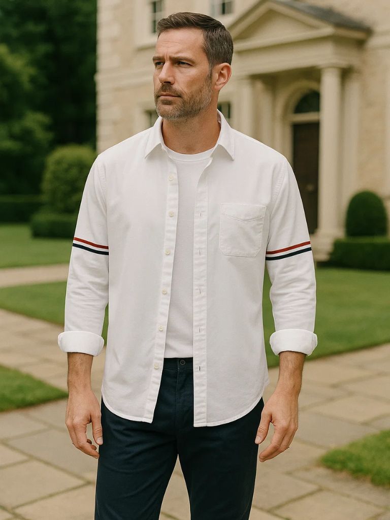 Saint Crew Linen Shirt – Cross & Crown