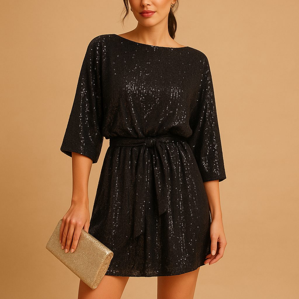 Sequin evening party dress for women | Celeste