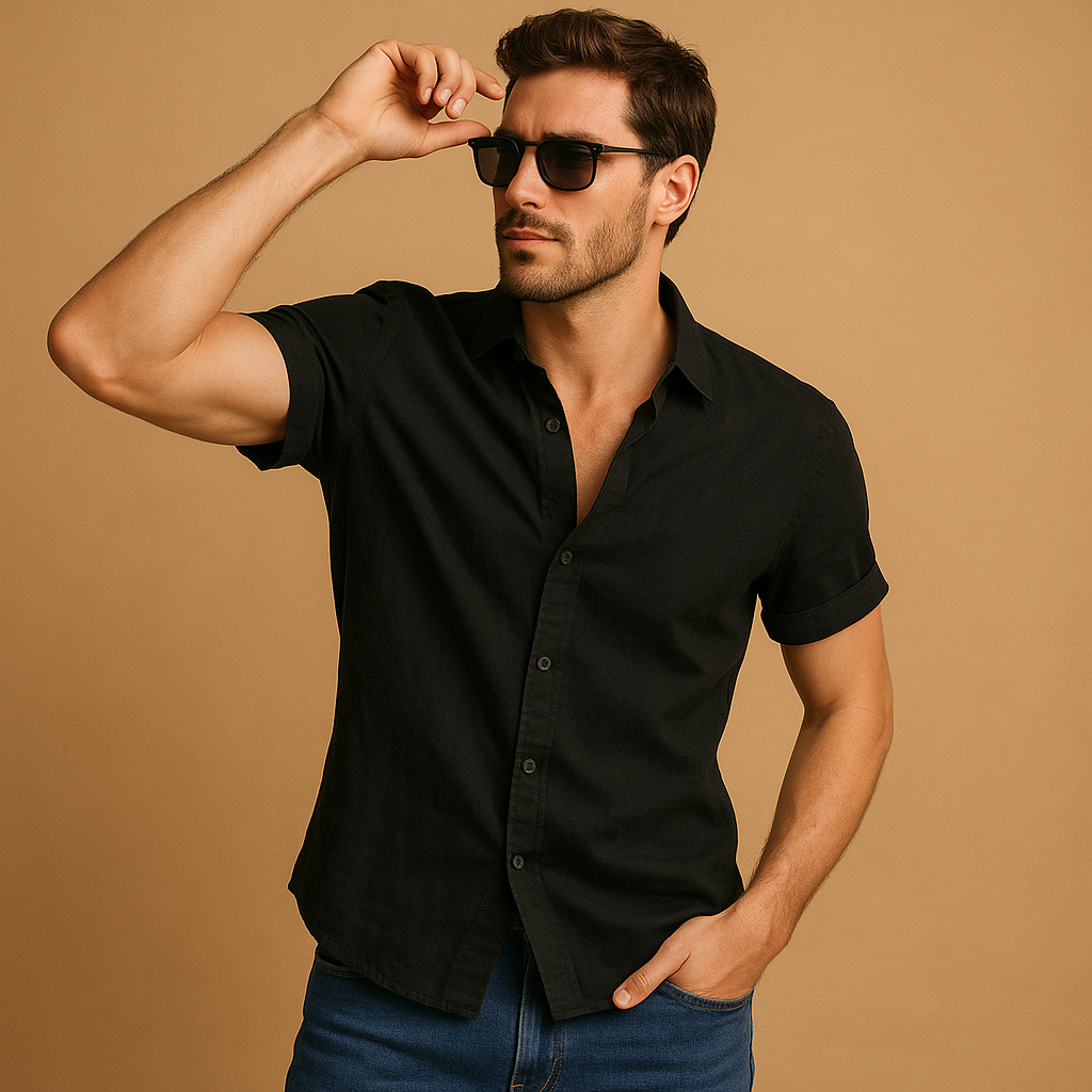 Short sleeve summer shirt for men | Mason