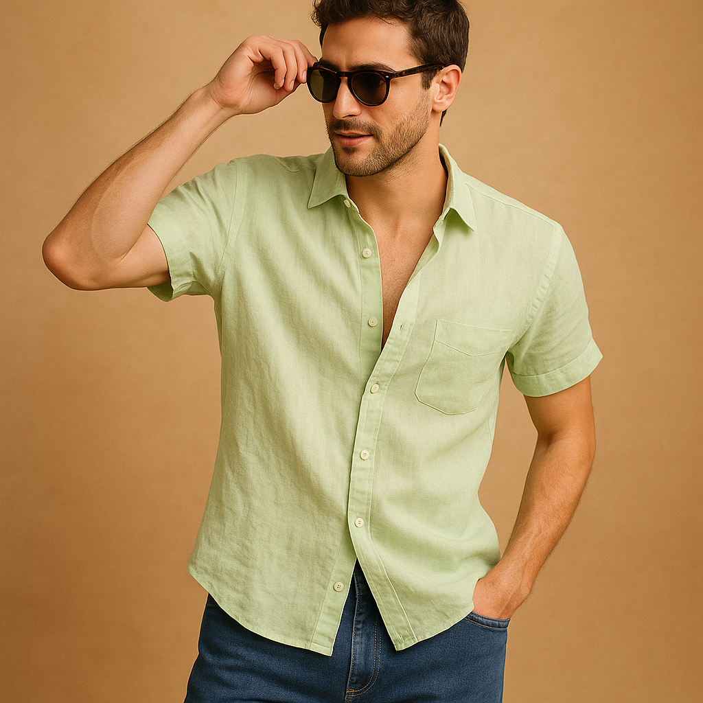 Short sleeve summer shirt for men | Mason