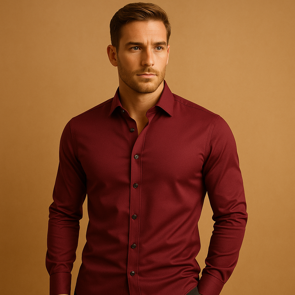 Slim fit stretch shirt for men | Mason