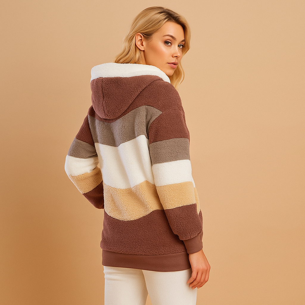 Soft long winter jacket for women | Christabel