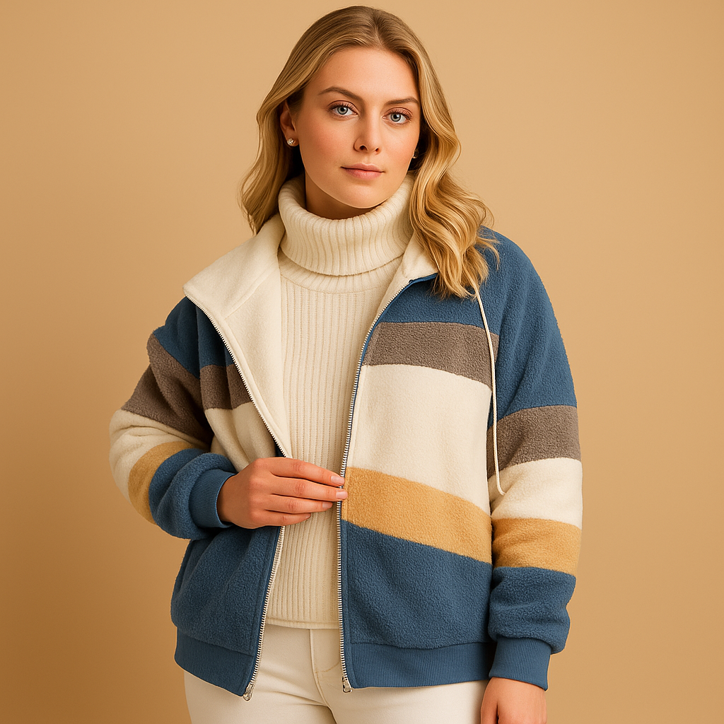 Soft long winter jacket for women | Christabel