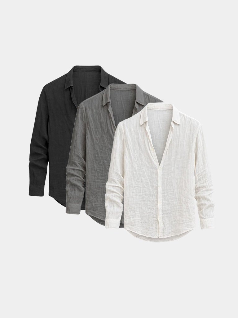 [SPECIAL PACK] Linen Reverie Summer Shirt - Cross & Crown