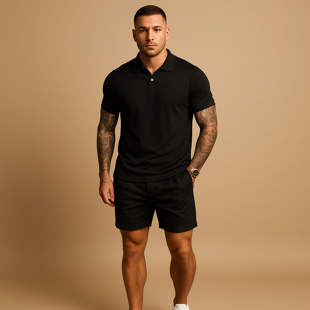 Streetwear set with shirt and shorts for men | Tyson