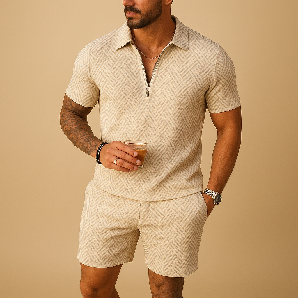 Summer polo and shorts set for men | Malcolm