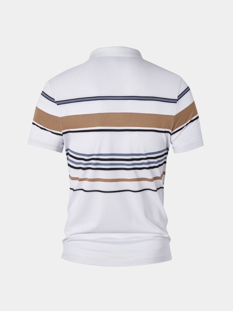 Sunset Stripe Polo for Men