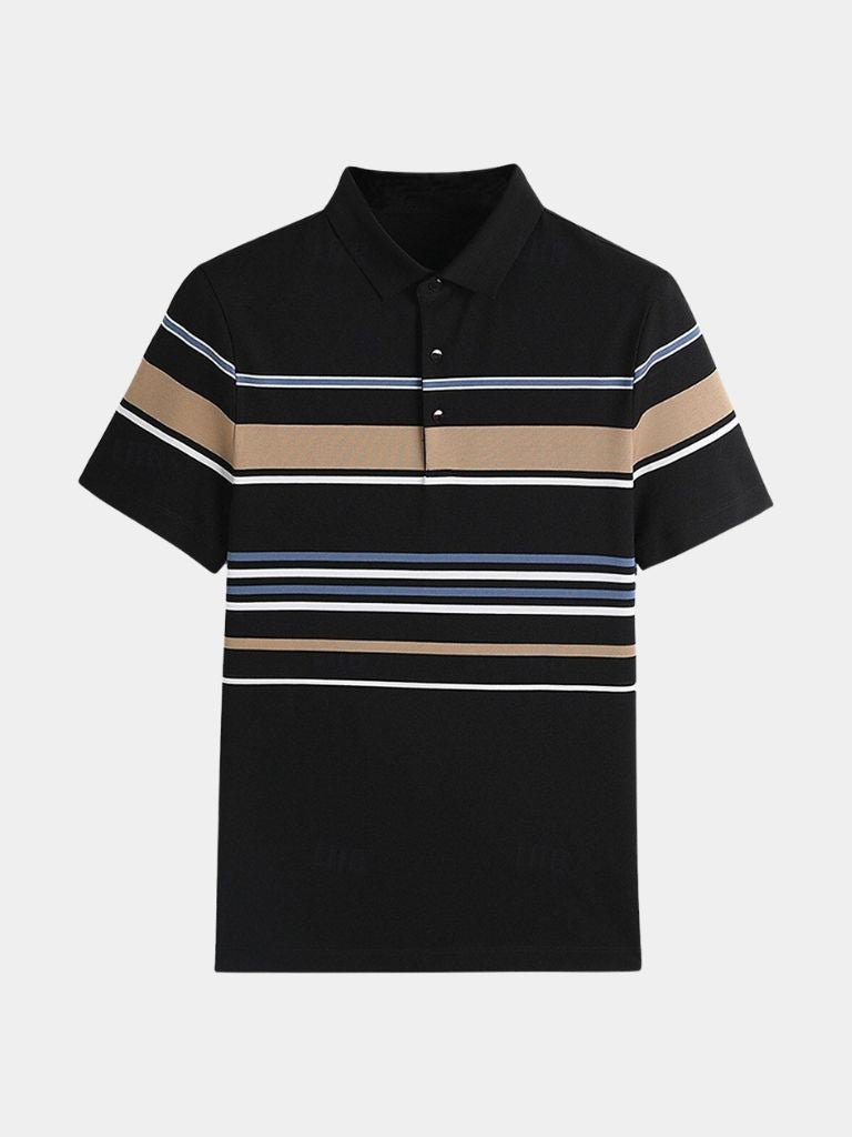 Sunset Stripe Polo for Men