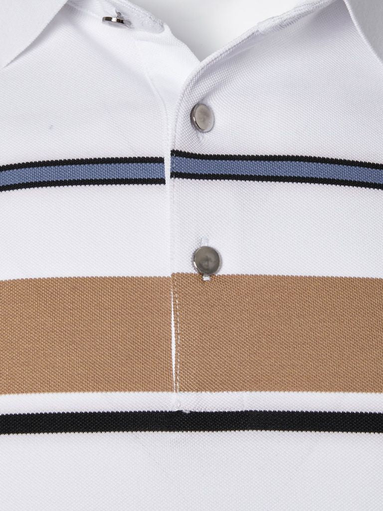 Sunset Stripe Polo for Men