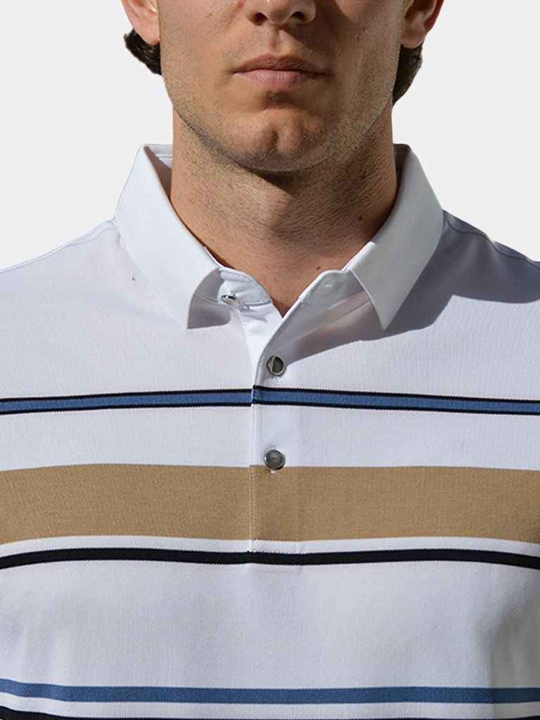 Sunset Stripe Polo for Men