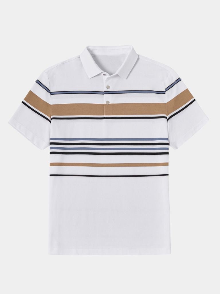 Sunset Stripe Polo for Men
