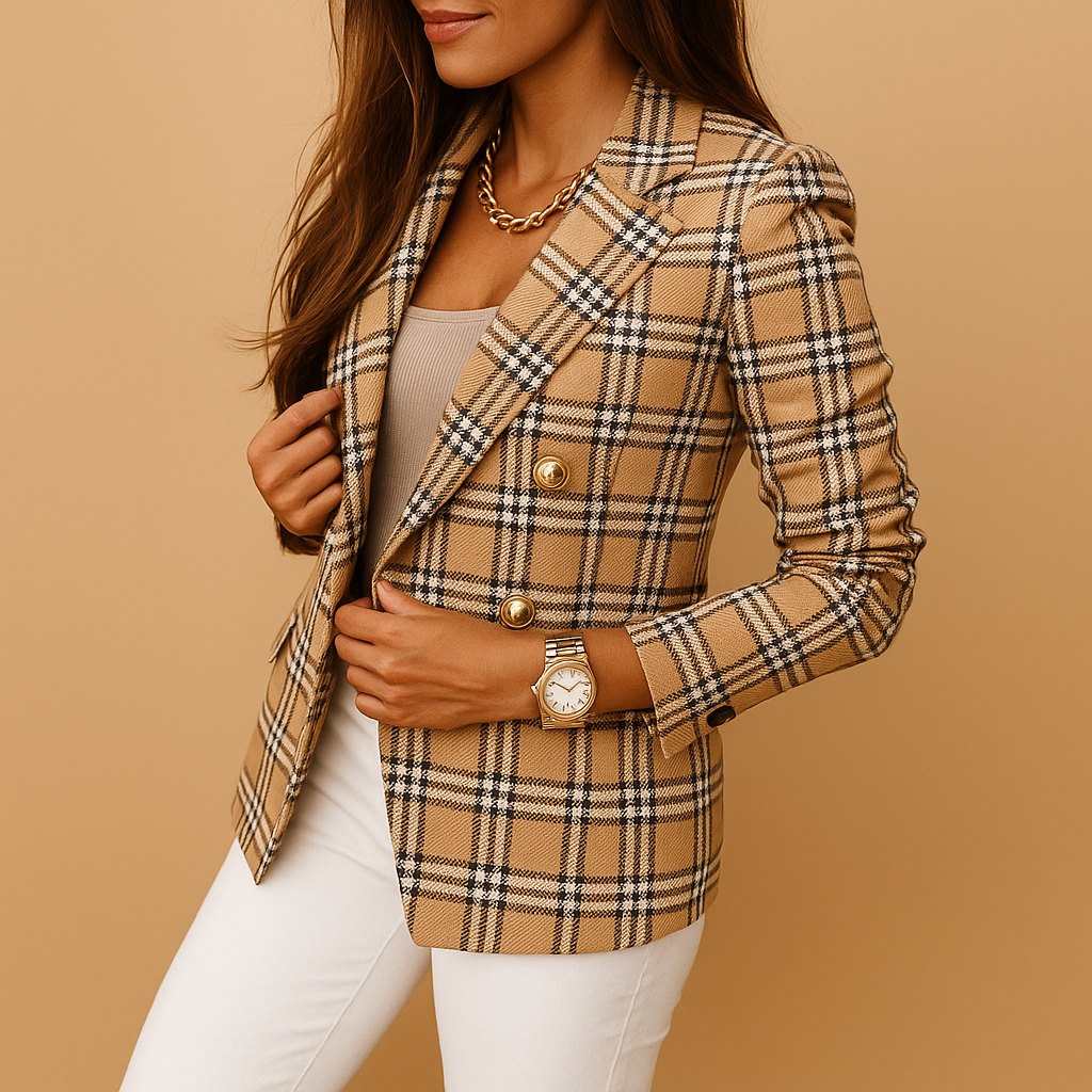Tailored blazer with functional pockets for women | Hannah