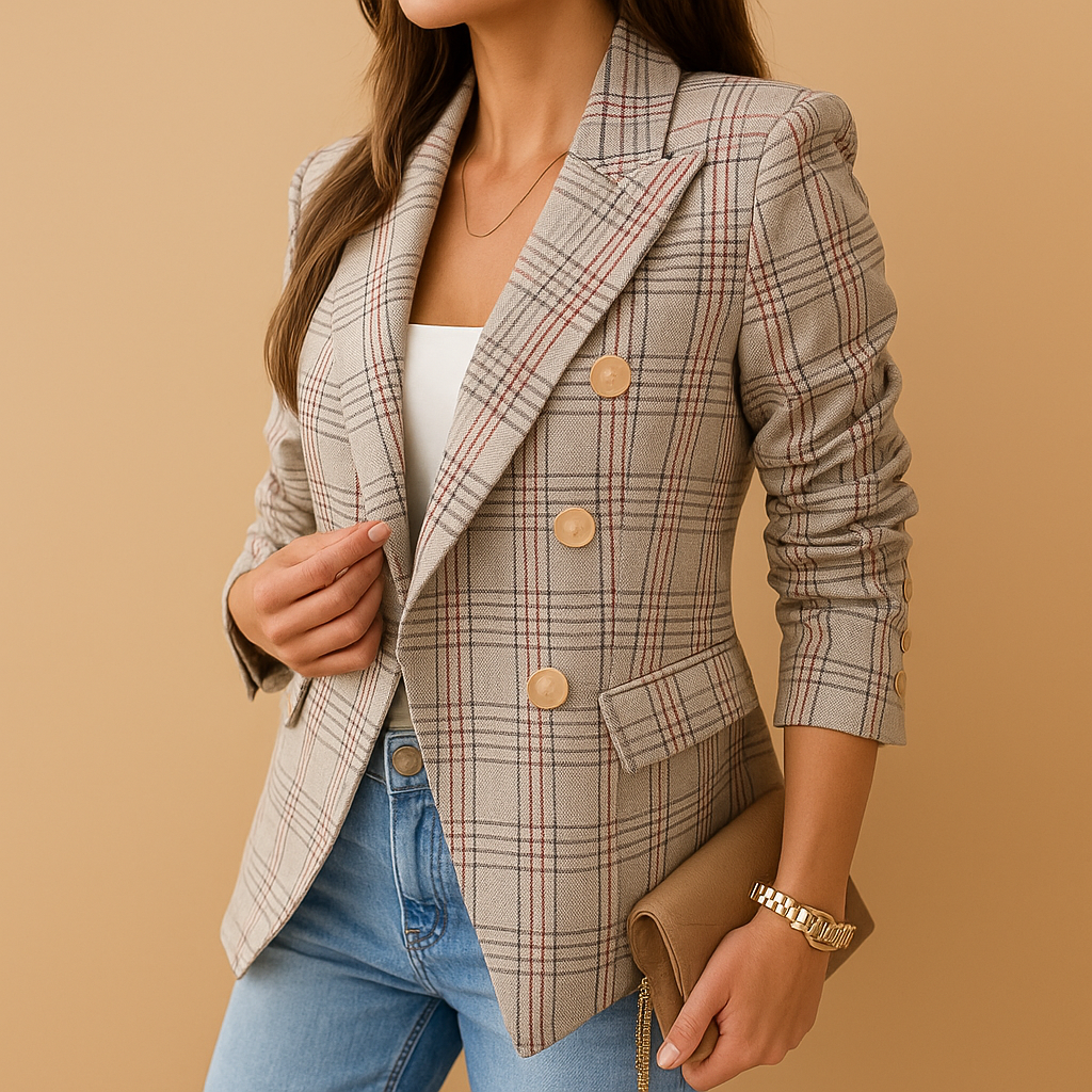 Tailored blazer with functional pockets for women | Hannah