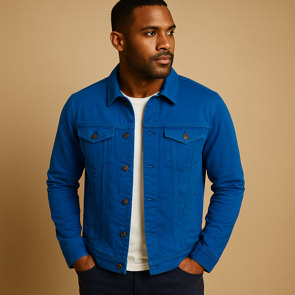 Tailored classic long sleeve dress shirt with button closure for men | Marcus