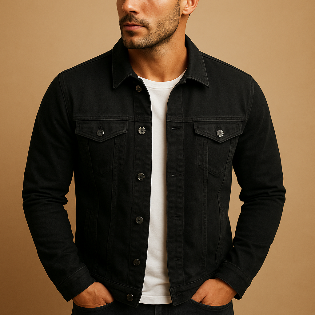 Tailored classic long sleeve dress shirt with button closure for men | Marcus