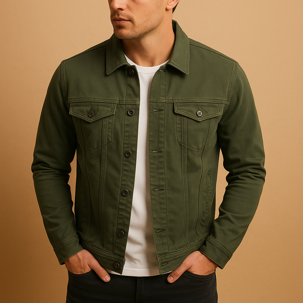 Tailored classic long sleeve dress shirt with button closure for men | Marcus