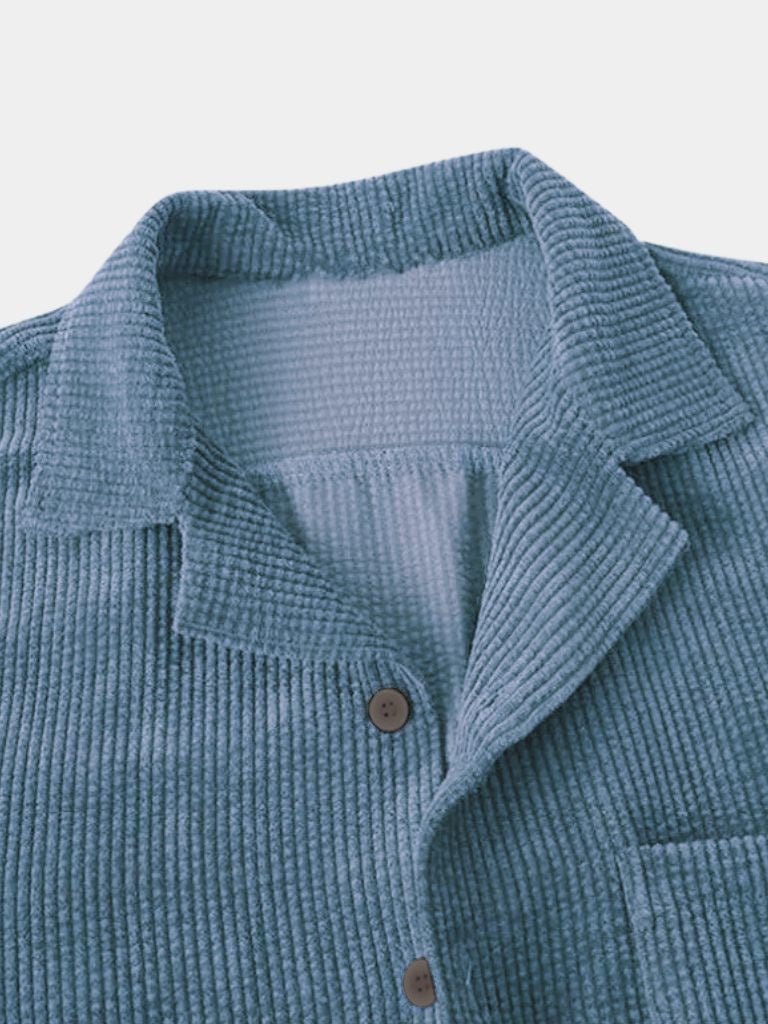 Textured Short Sleeve Shirt for Men