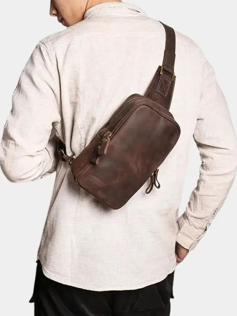 The Vanguard Leather Bag for Men