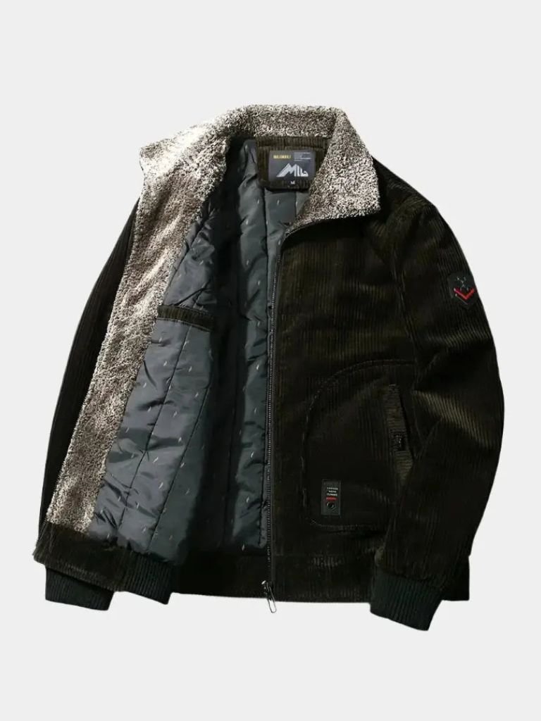 Thermal Windbreaker Corduroy Jacket for Men
