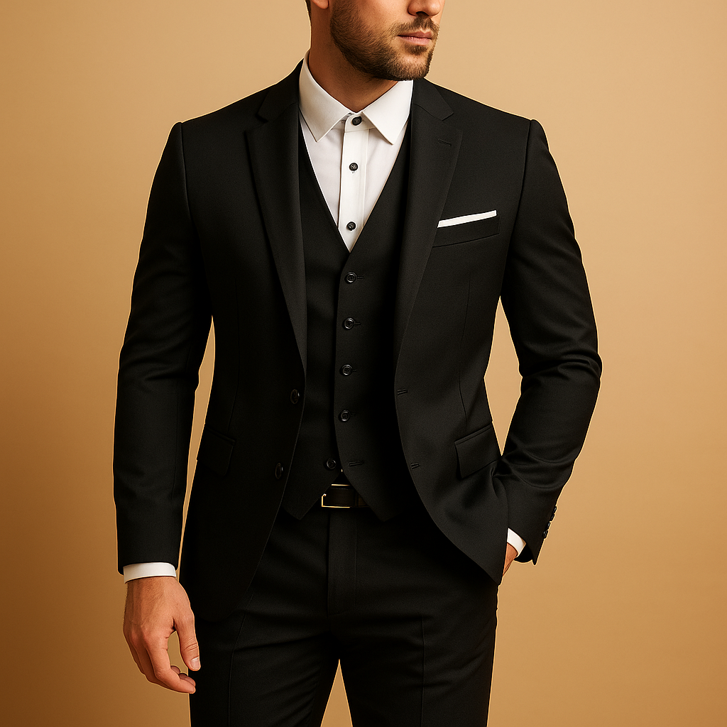 Three-piece slim fit suit for men | Harrison