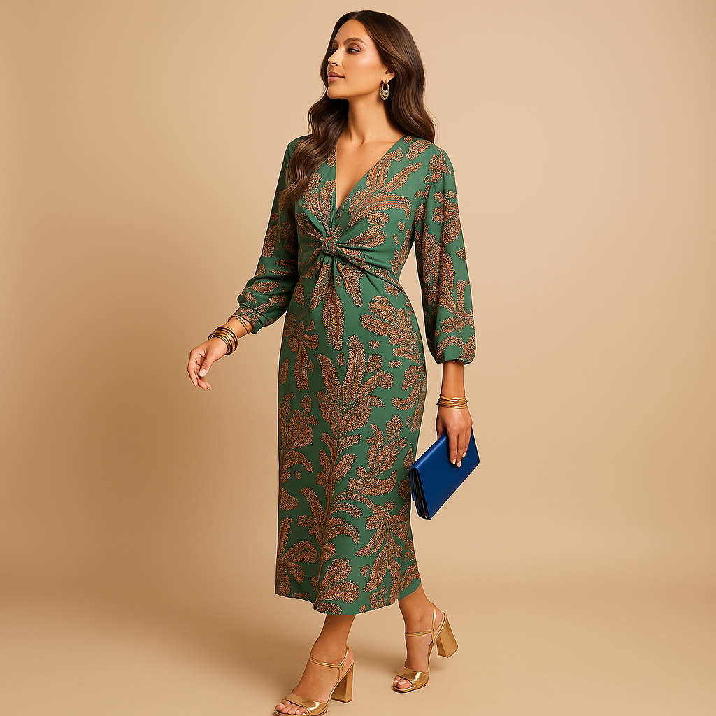 Timeless elegant dress with flattering silhouette for women | Camille