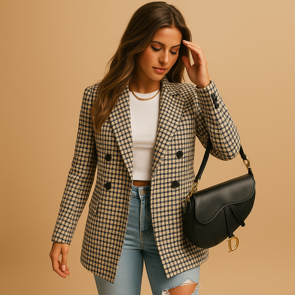 Timeless tailored blazer with classic lines for women | Vivienne