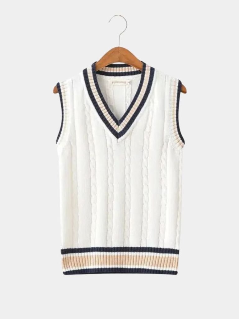 V Neck Elegant Knit Vest for Men