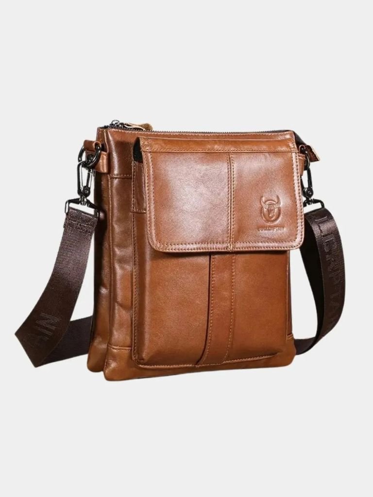 Vintage Leather Shoulder Bag for Men