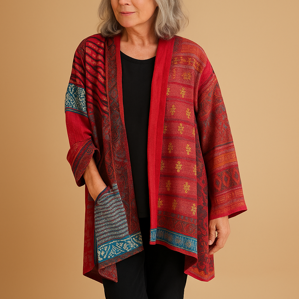 Vintage long sleeve knit sweater for women | Nora