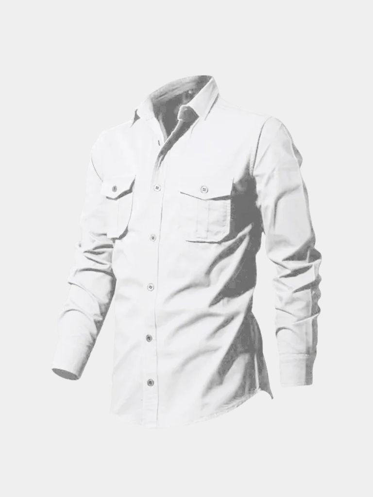 Vintage Long Sleeve Shirt for Men