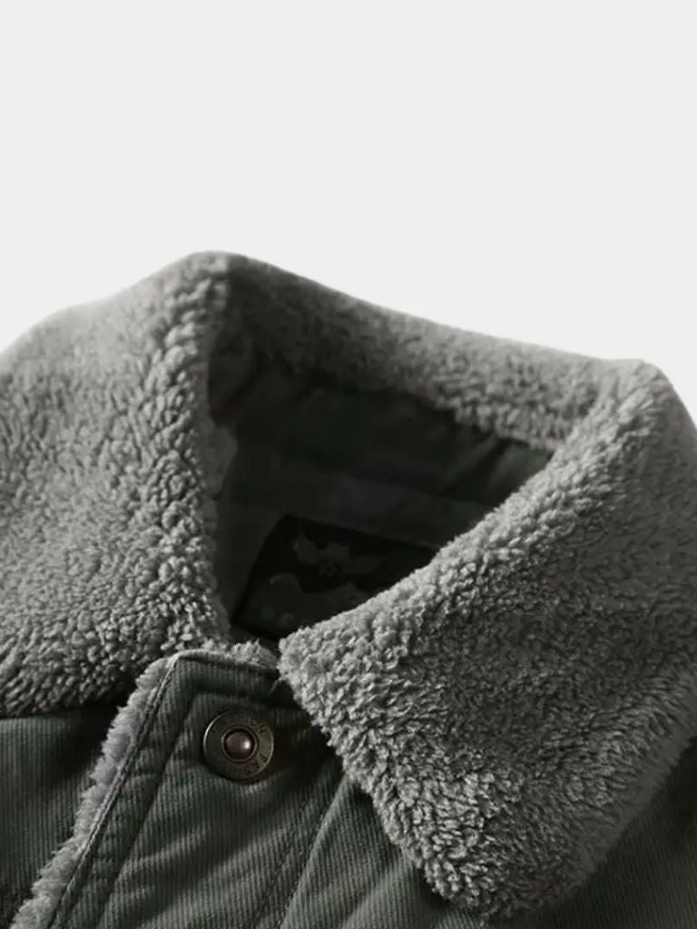 Vintage Military Aviator Jacket for Men