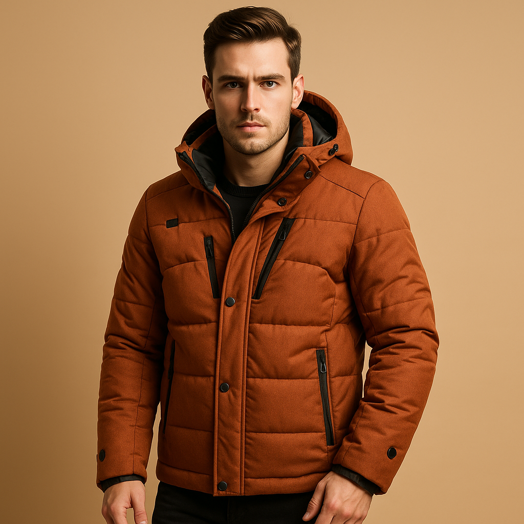 Warm down parka for men | Adrian