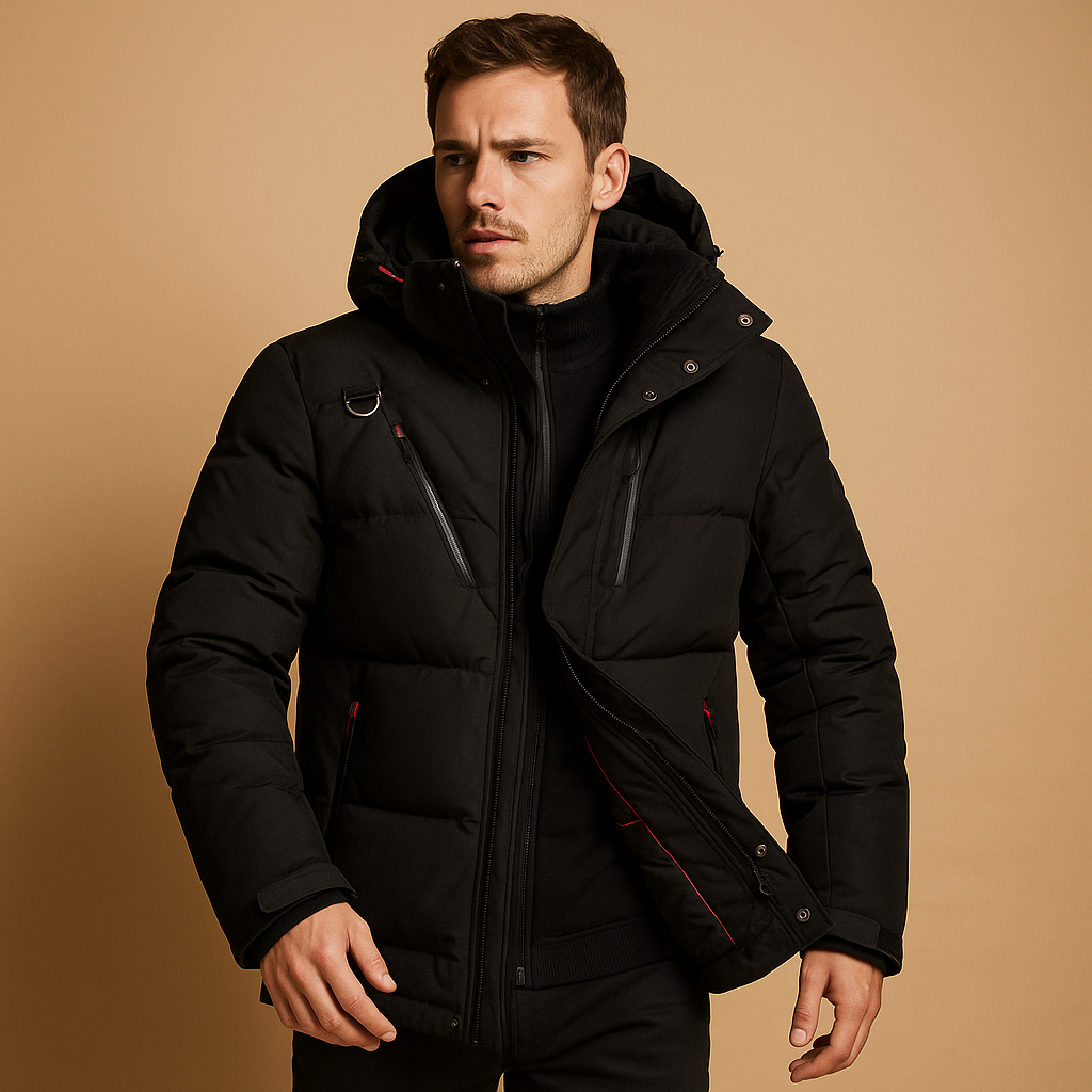 Warm down parka for men | Adrian