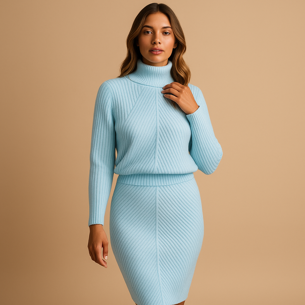 Warm midi winter dress for women | Charlotte