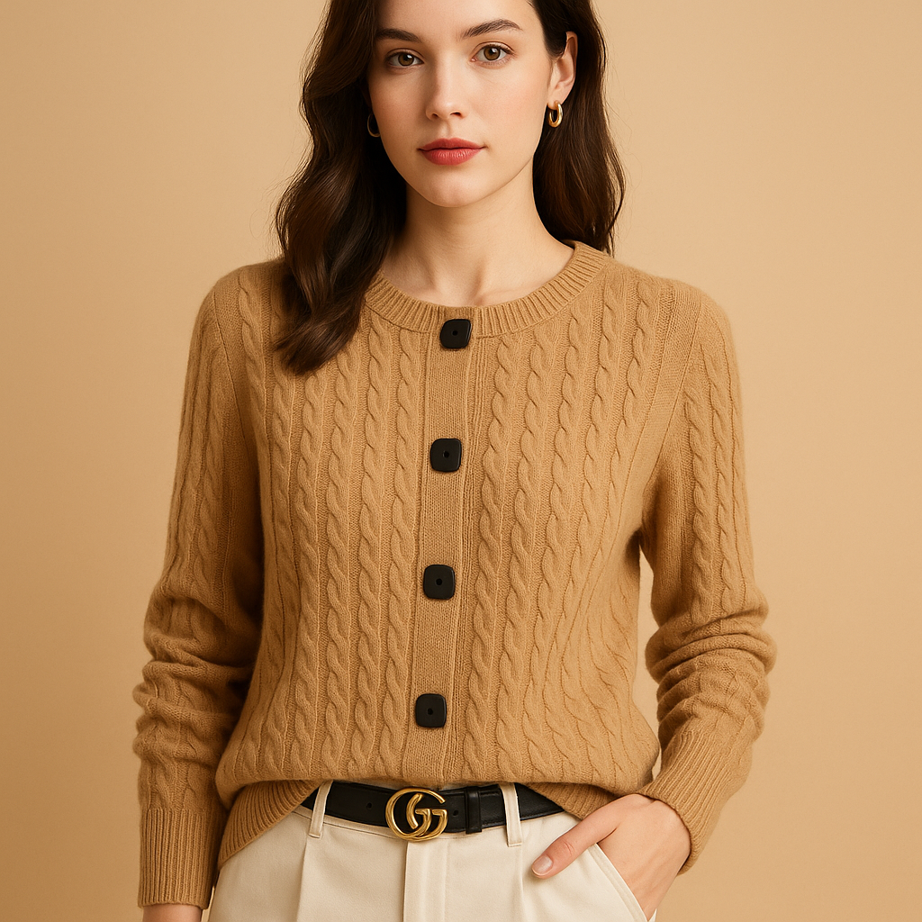 Warm wool buttoned vest for women | Kate