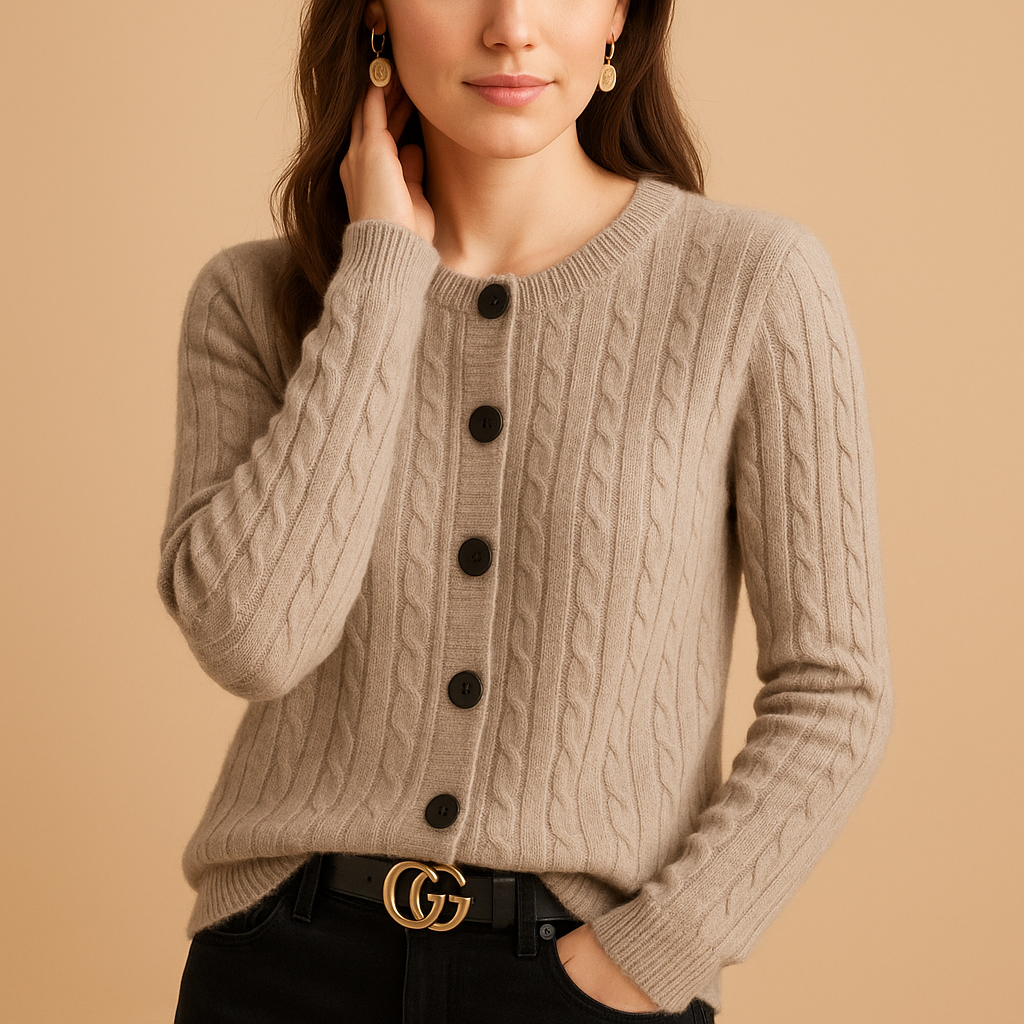 Warm wool buttoned vest for women | Kate