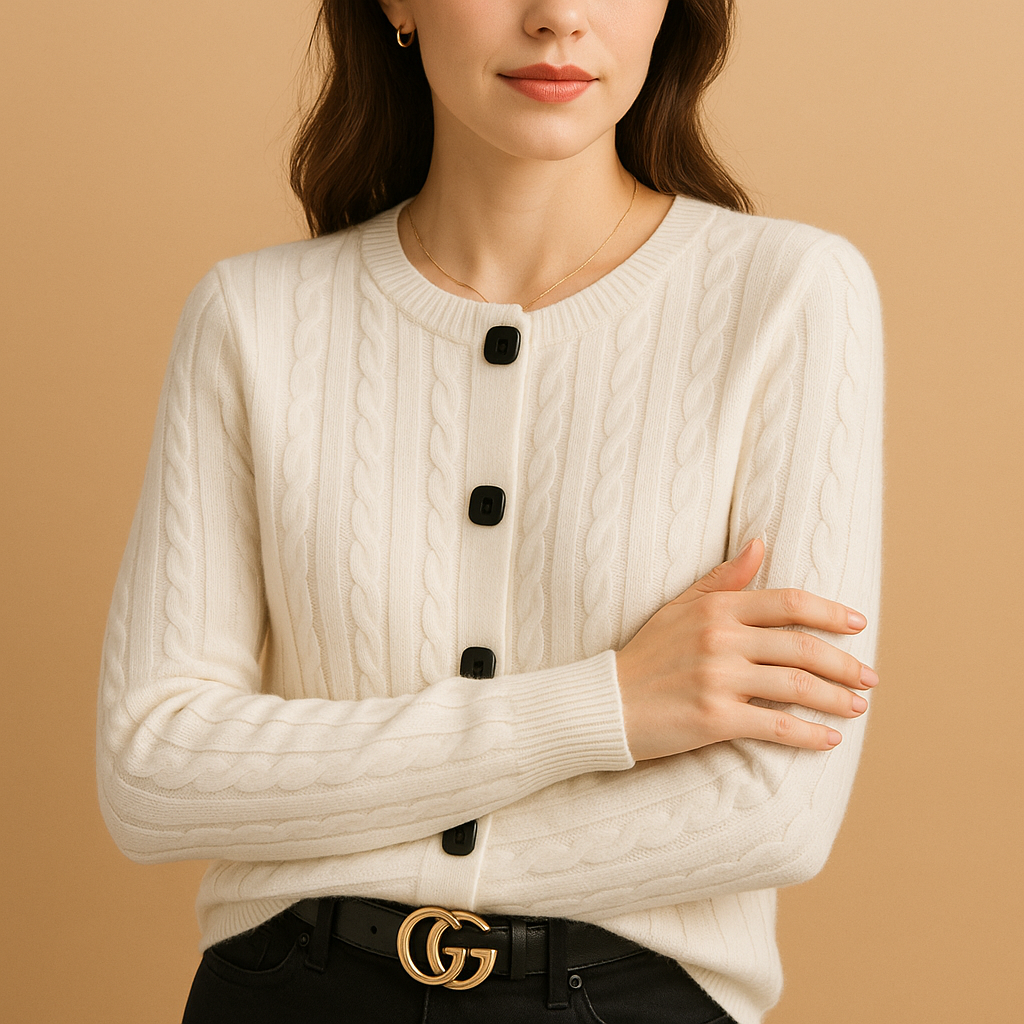 Warm wool buttoned vest for women | Kate