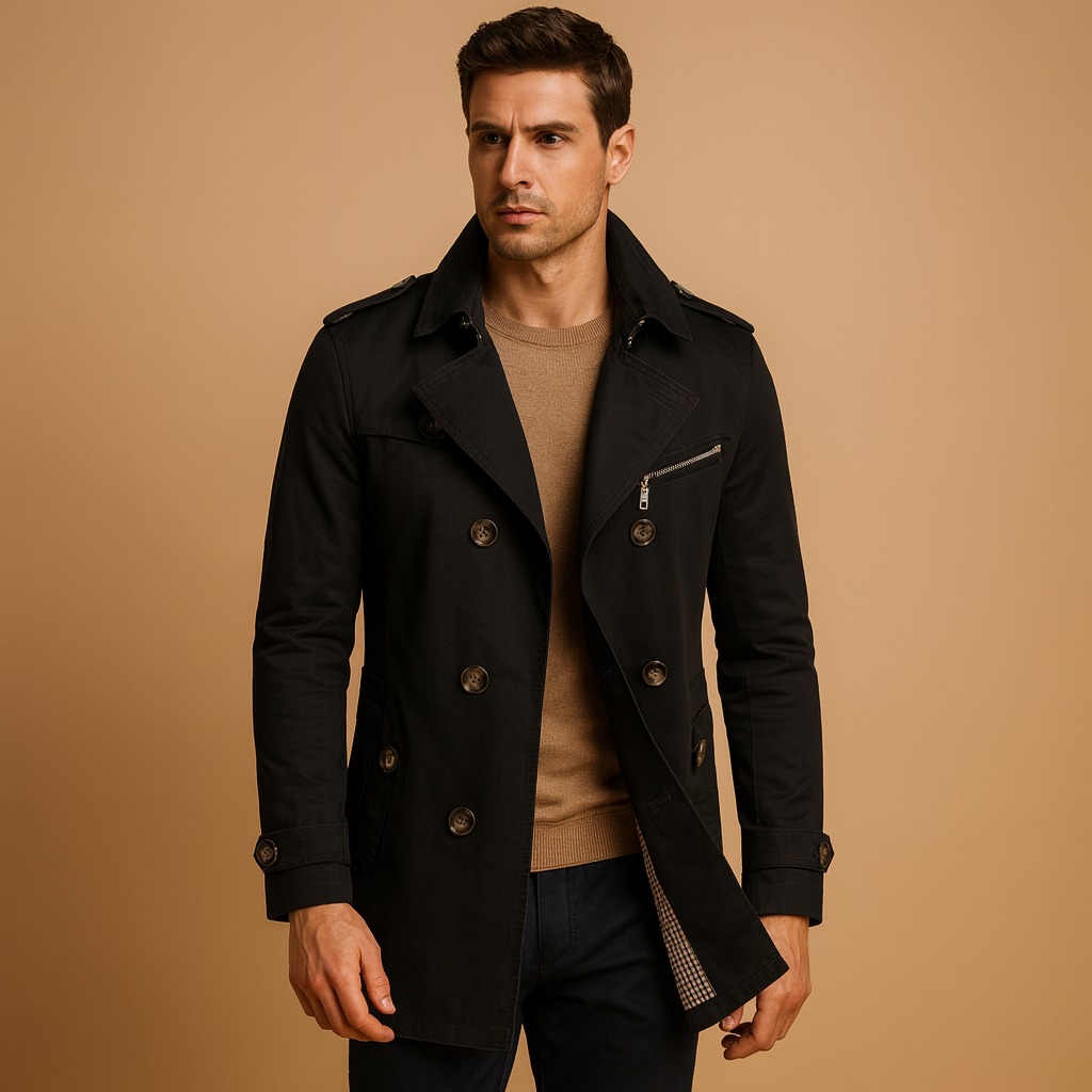 Waterproof trench coat for men | Adrian