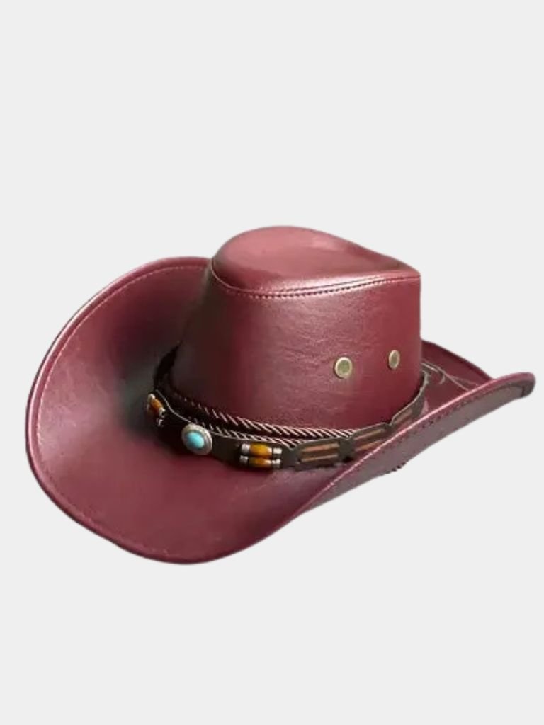 Western Cowboy Leather Hat for Men