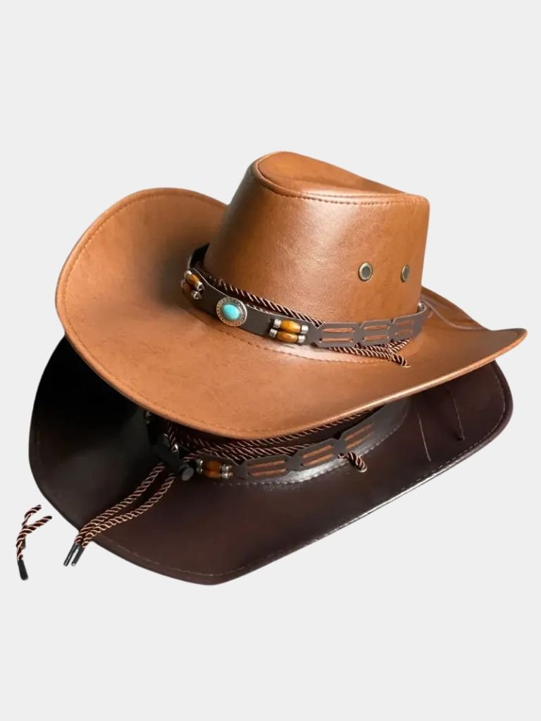 Western Cowboy Leather Hat for Men